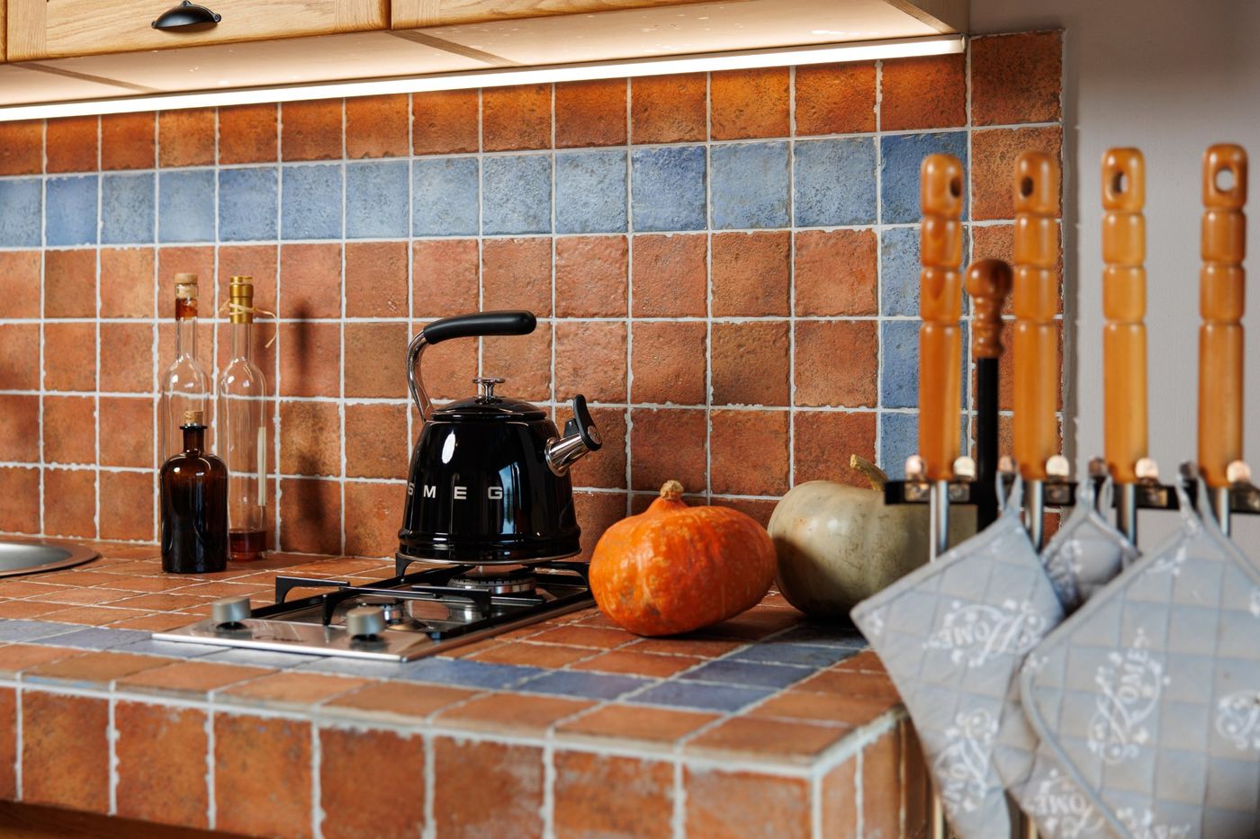 Stone konoba interior traditional Croatian mountain house